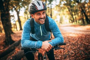 fietsen man beweging gezonde longen